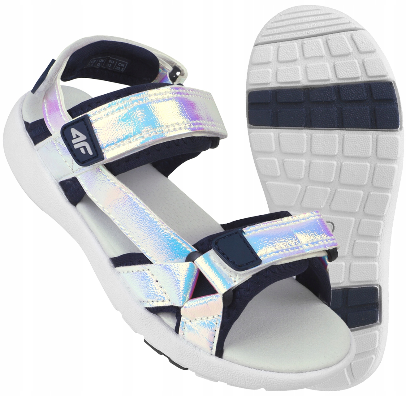 

4F Sandały Dziewczęce JSAD002 Damskie Sportowe