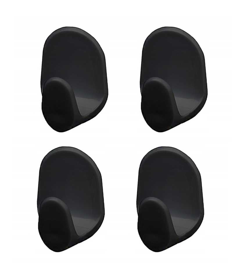 

Wieszak Ścienny Haczyk Samoprzylepny Czarny 4SZT