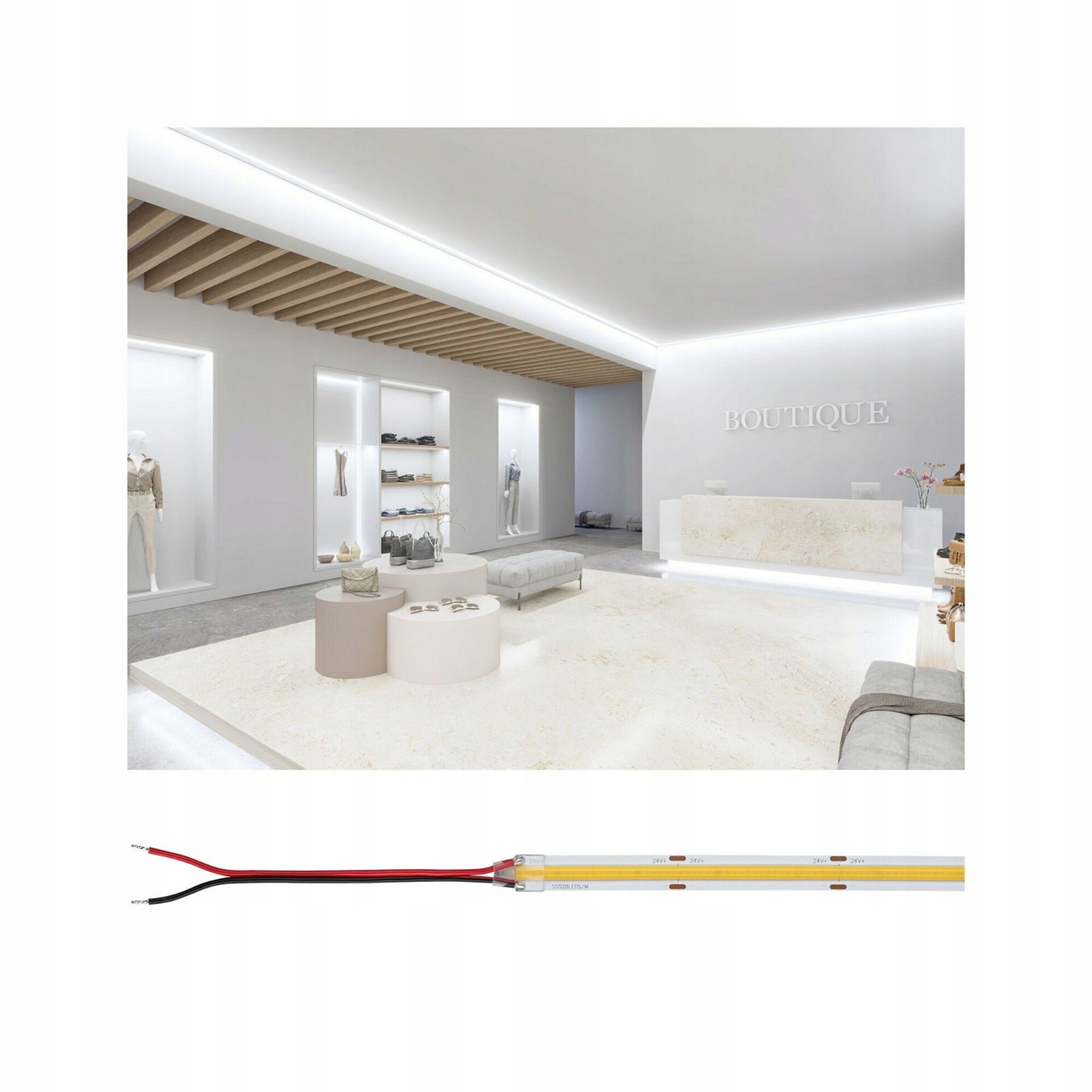 Paulmann Pre Led Strip Silver P150 Cob 5m 65W 1400lm/m 4000K 528LEDs/m