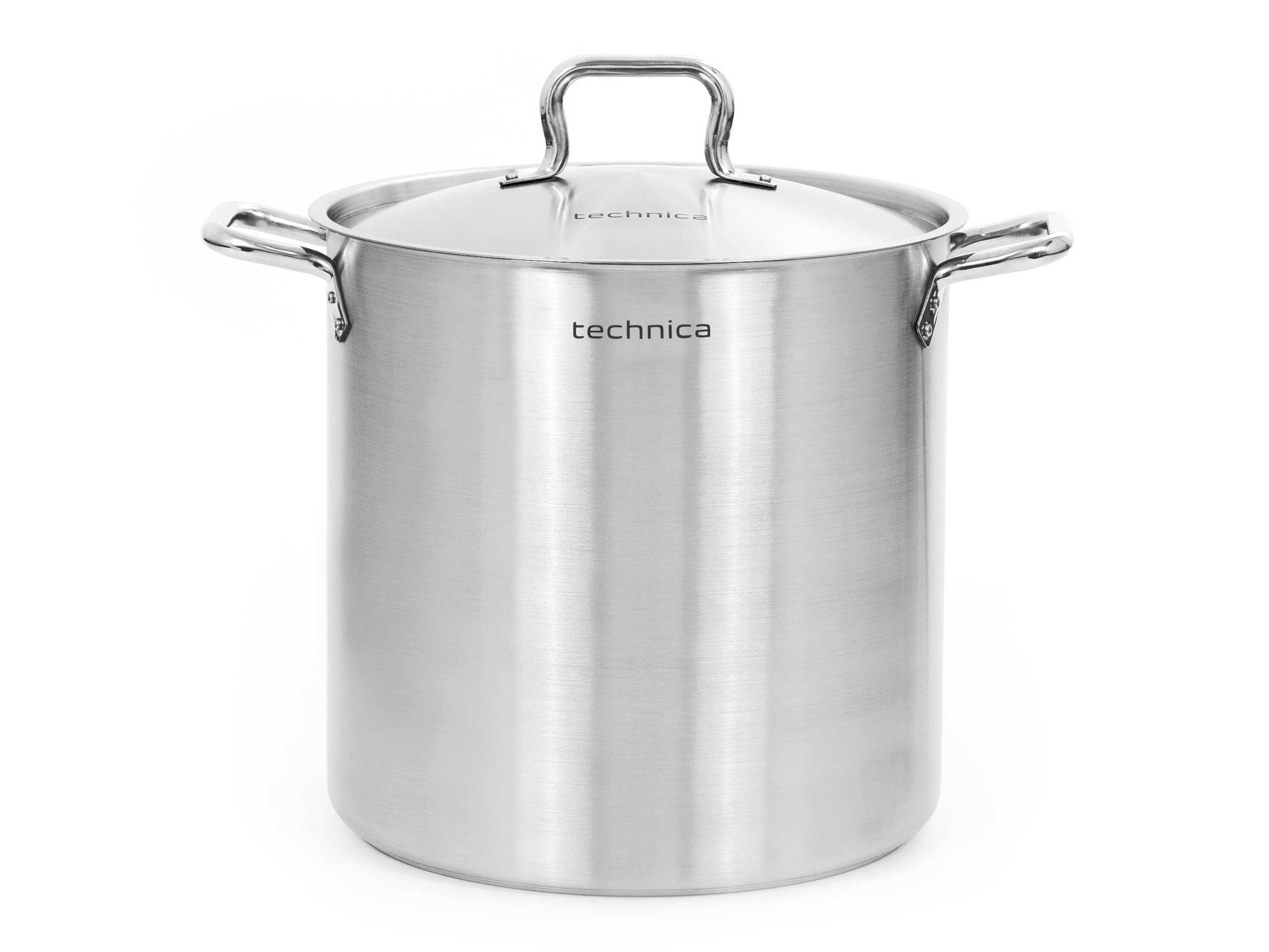 Vysoký indukční hrnec 36,6 l z nerezové oceli 360 mm s poklicí Technica