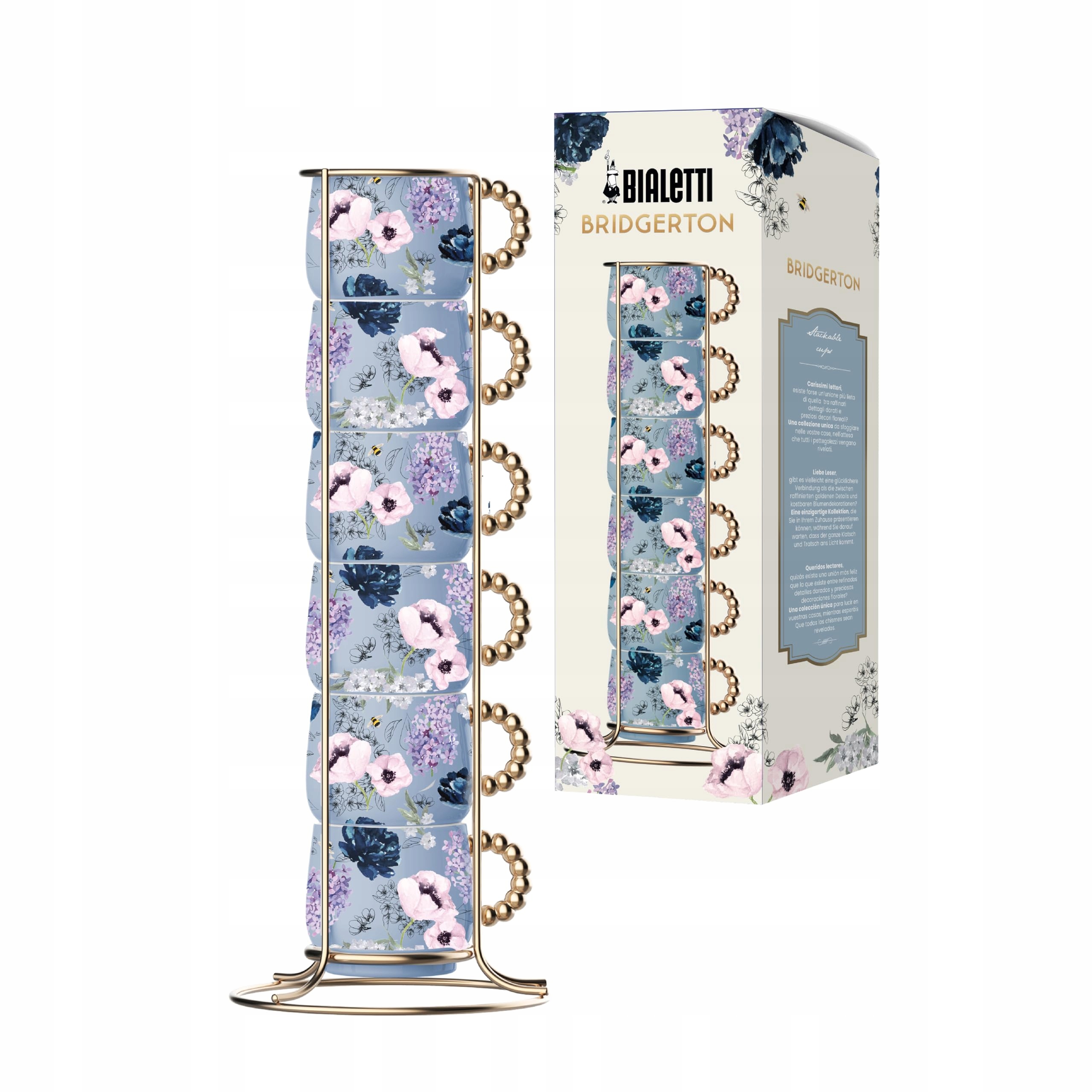 Bialetti Sada 6 šálků Bridgerton Porcelán 60 ml