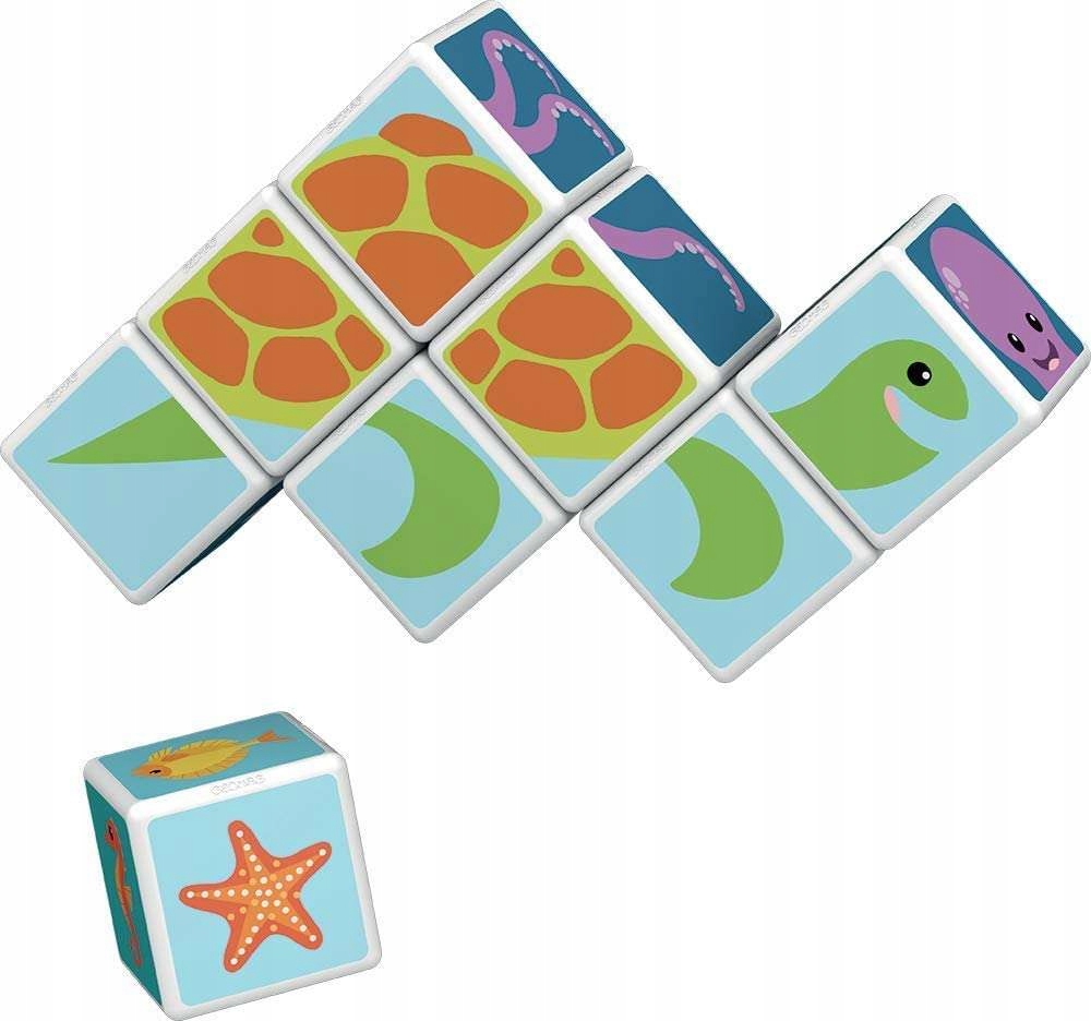 KLOCKI MAGNETYCZNE MAGICUBE ZWIERZĘTA MORSKIE Marka Geomag