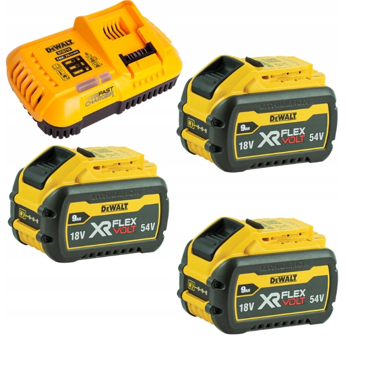 Dewalt Akumulátor 3 x DCB547 9,0 Ah Nabíječka DCB118X3
