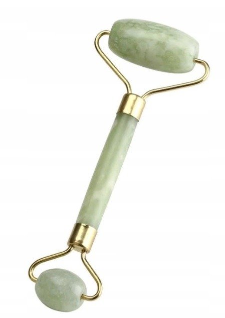 

Roller do masażu twarzy z jadeitu zielony