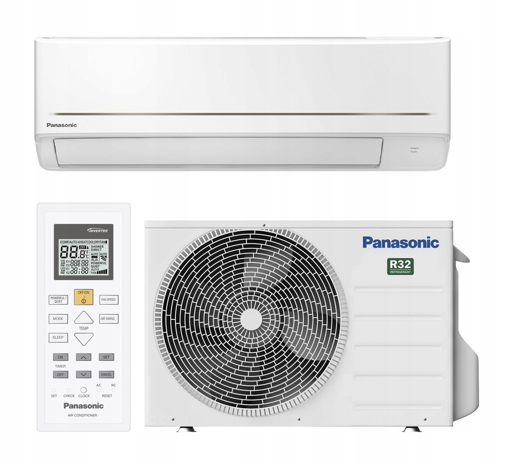 Klimatyzator ścienny Panasonic w kolorze białym