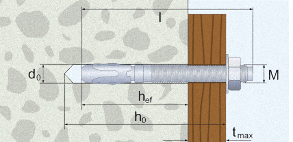 KOTWA STALOWA EKSPRESOWA DO BETONU 16x125 - 10szt Producent Arvex