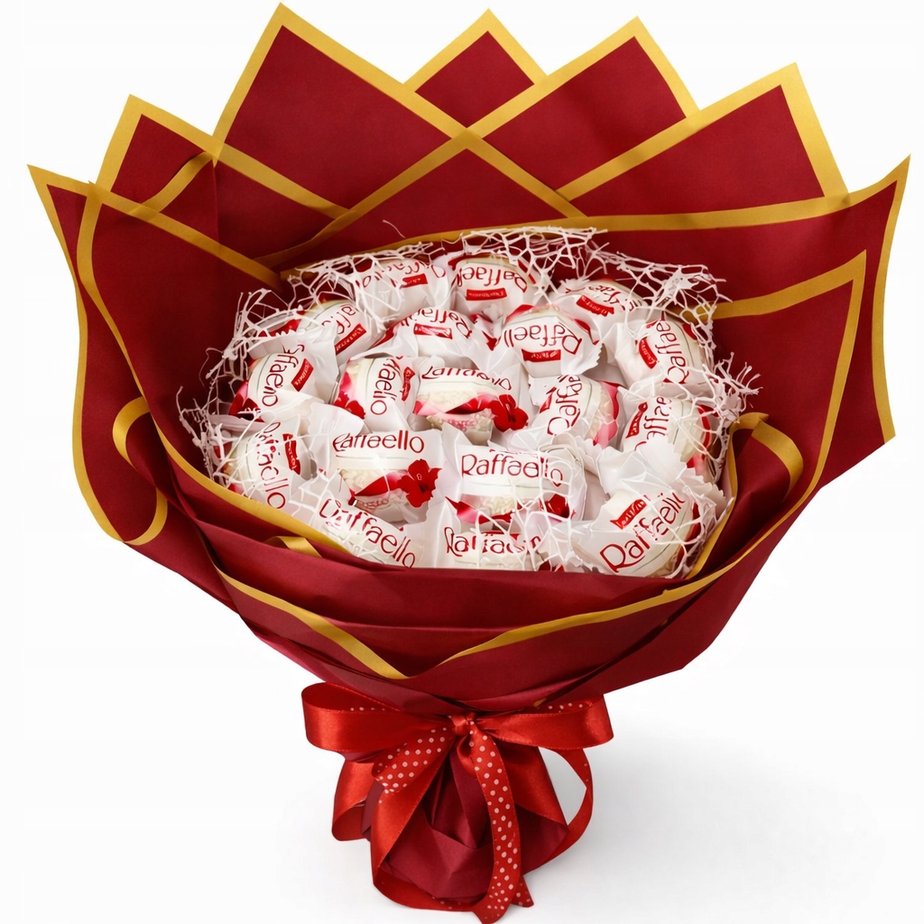 Duży Bukiet Raffaello słodki na Walentynki Dzień Kobiet Dla niej