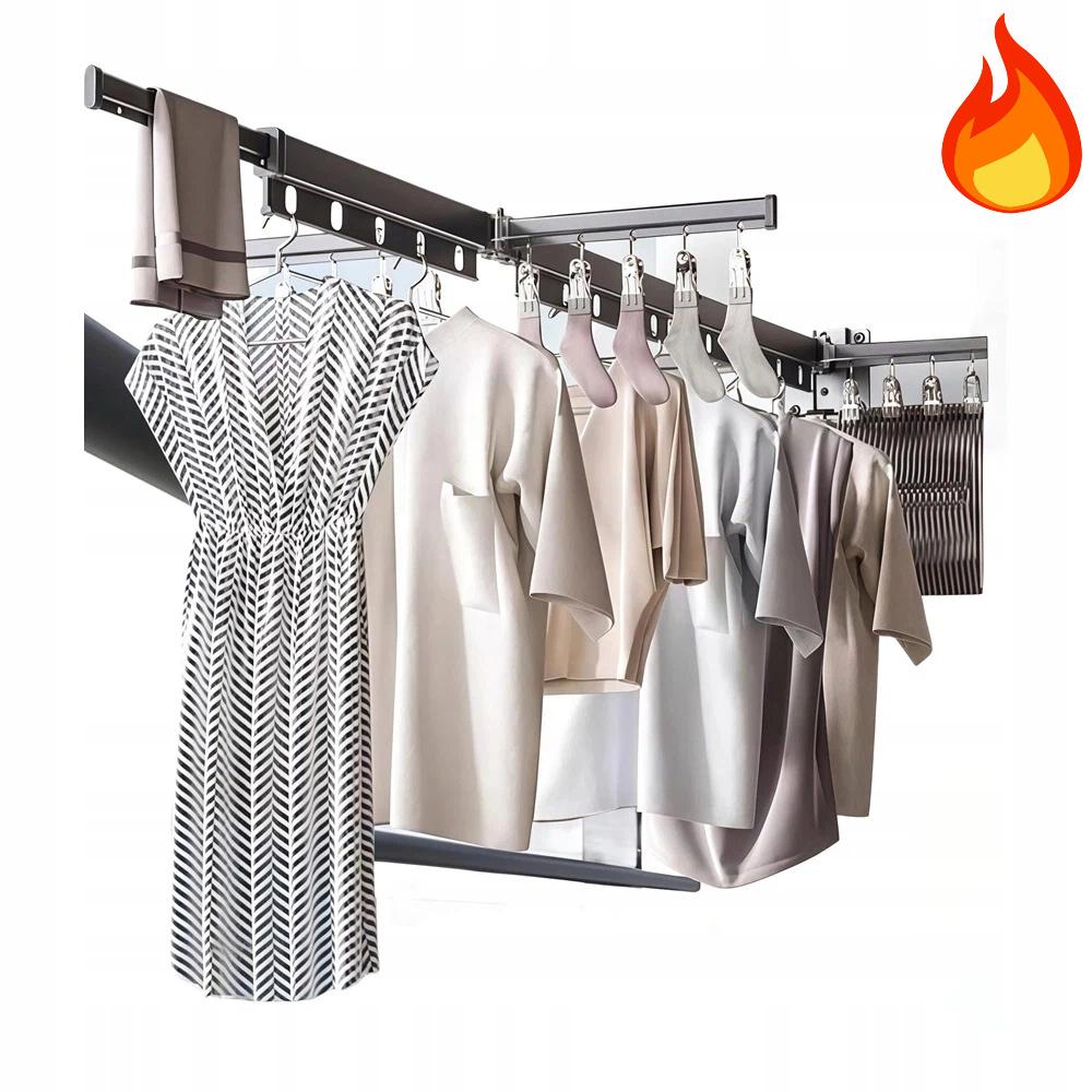 Levně Skládací Sušák Na Zeď Univerzální Do Interiéru I Exteriéru