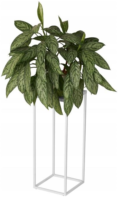 METALOWY KWIETNIK STOJĄCY DEKORACJE ŚLUBNE KOMUNIJNE LOFT 60 CM - CHROM