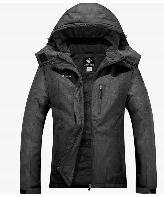 Damska Kurtka Narciarska Wodoodporna Gemyse Rozmiar L Z Kapturem