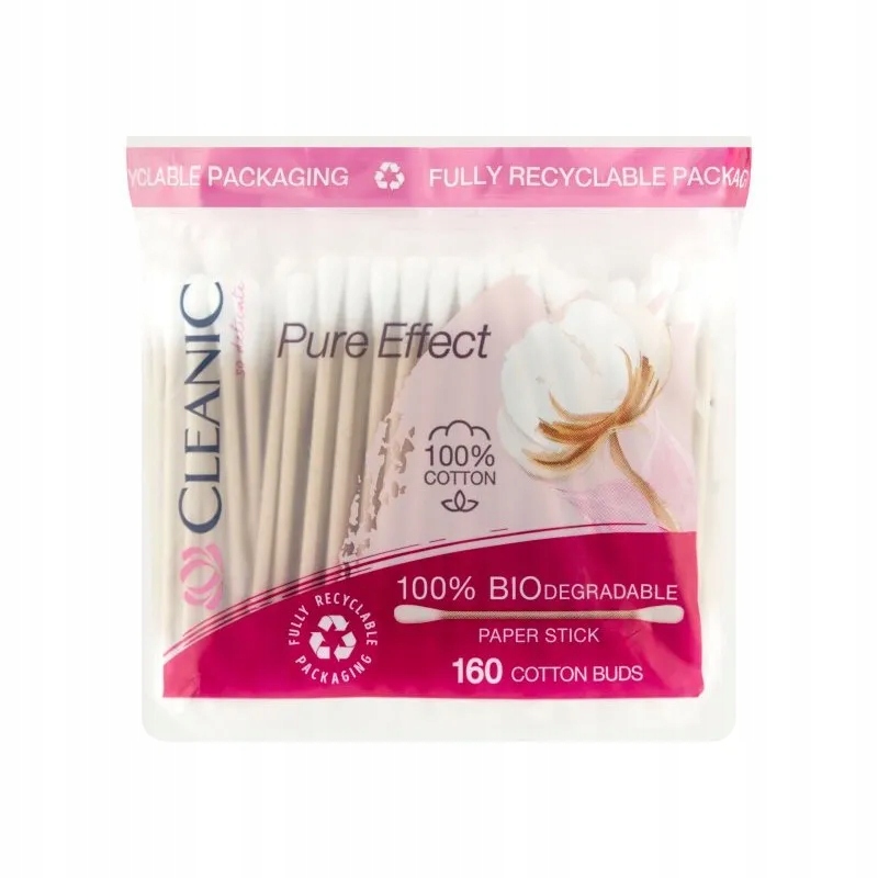 

Cleanic Higieniczne patyczki do uszu, 160 sztuk