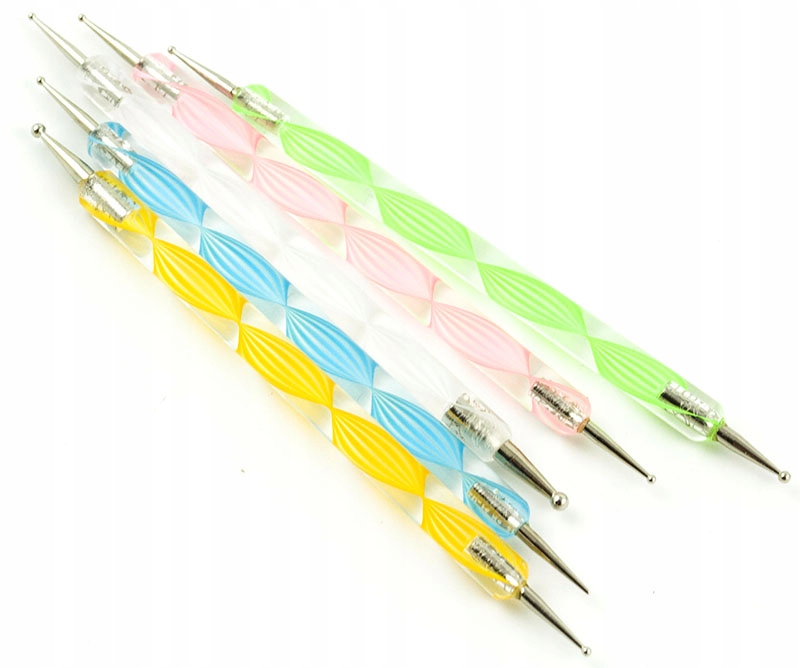 ZESTAW SOND SONDA DO ZDOBIEŃ PAZNOKCI ZESTAW 5 SZT Kolor dominujący wielokolorowy