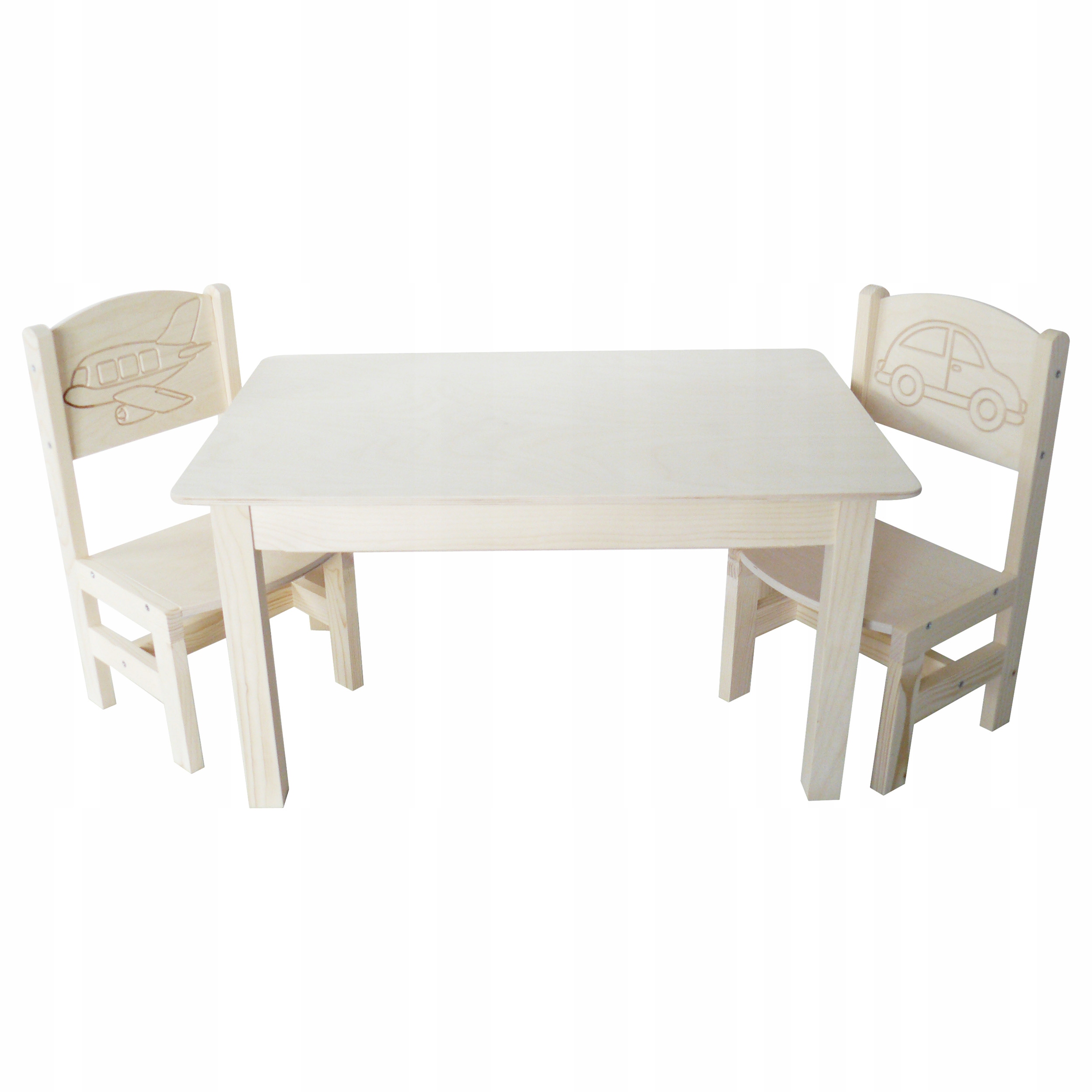 

Stolik 75/50 2 Krzesełka Maluch Pełne Grawer