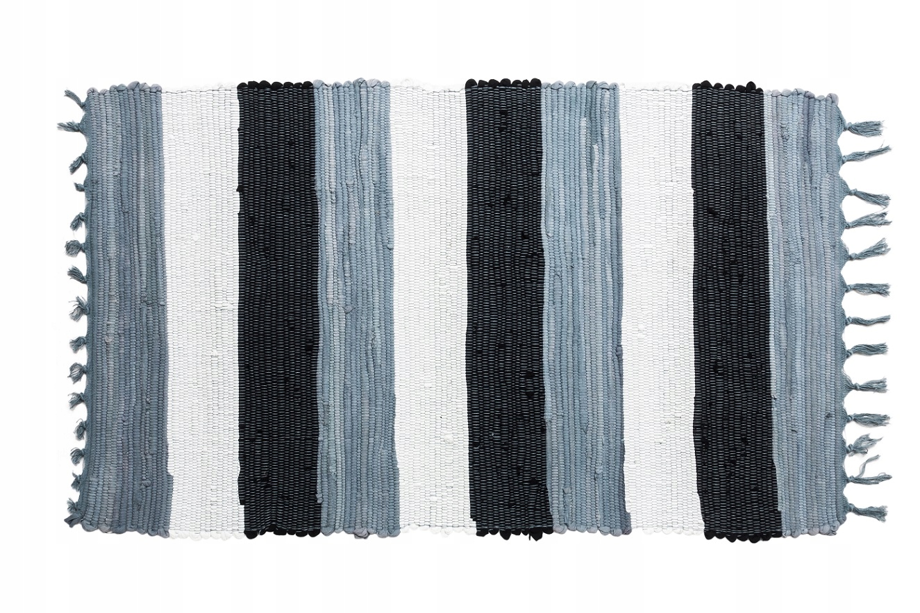 

Dywanik Bawełniany Chodnik Tkany Niebieski 50x80