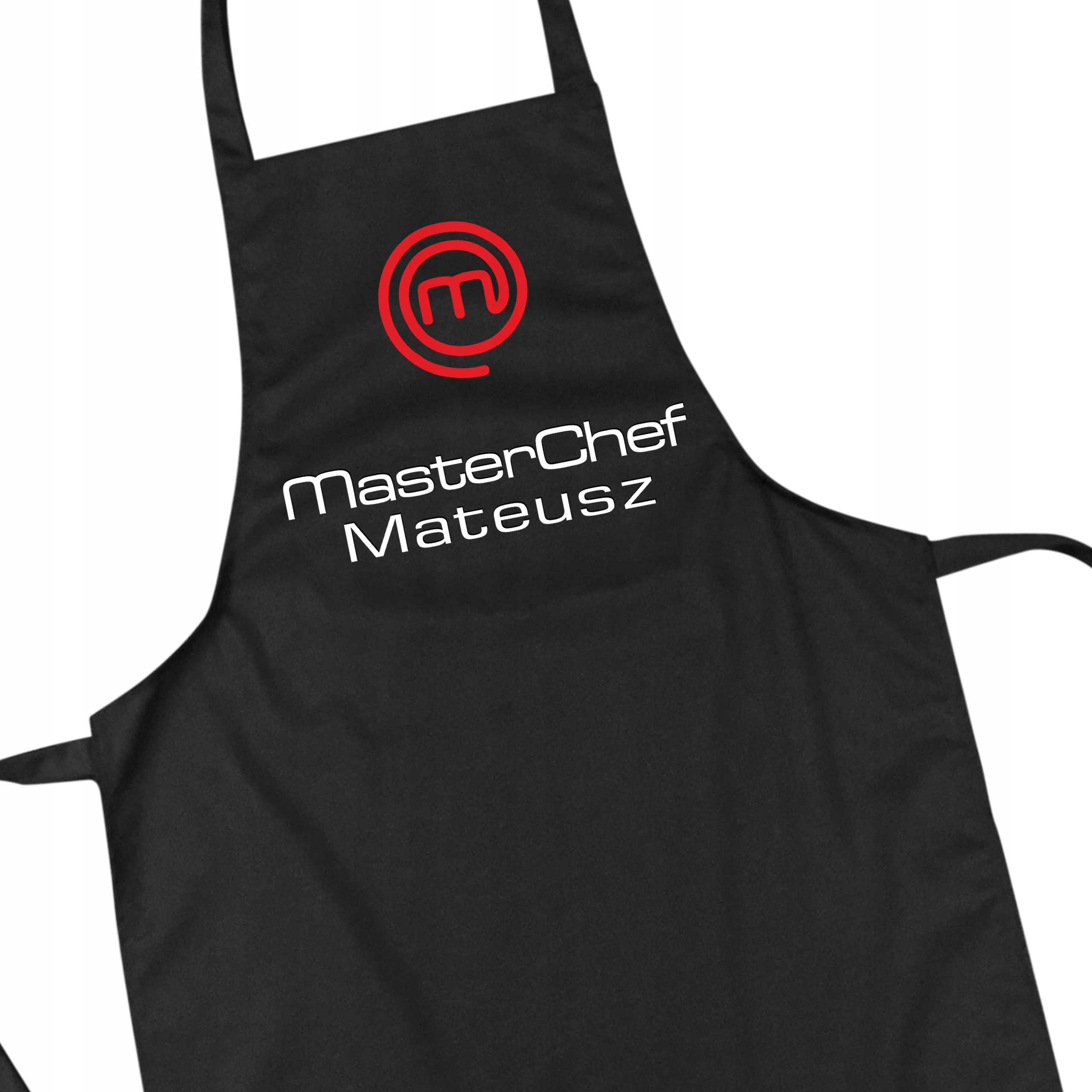 BAWEŁNIANY FARTUCH KUCHENNY Z IMIENIEM FARTUSZEK GRILOWY MASTERCHEF