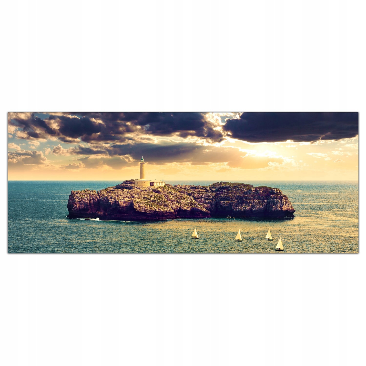 

Obraz na szkle Foto Latarnia Morska Statek 125x50