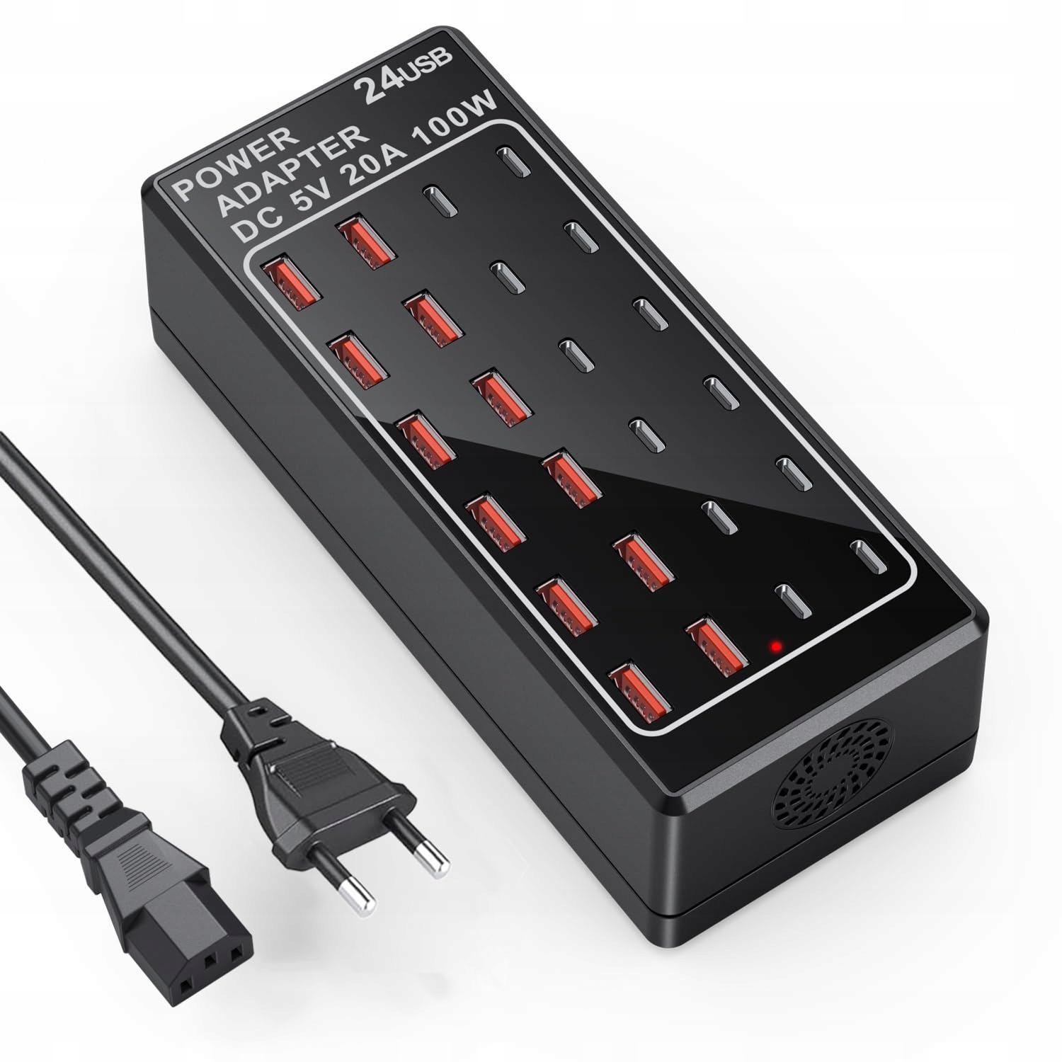 Ładowarka Usb C 24-Port 100W Usb-c Charger for iPhone, Samsung, Google