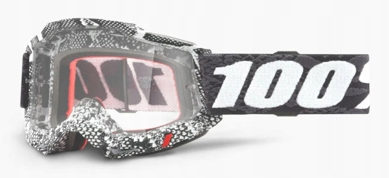 Gogle rowerowe 100% Accuri 2 Cobra Szyba Przezroczysta Anti-Fog, Lt 88%-92%