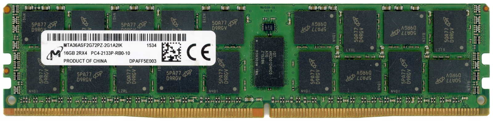 Micron MTA36ASF2G72PZ-2G1A2 16GB DDR4 2133MHz Reg Ecc