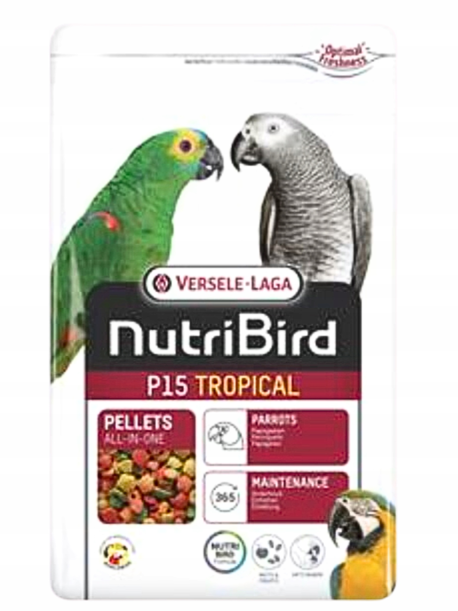 Versele Laga NutriBird P15 Tropical-maintenance 10kg pro velké papoušky