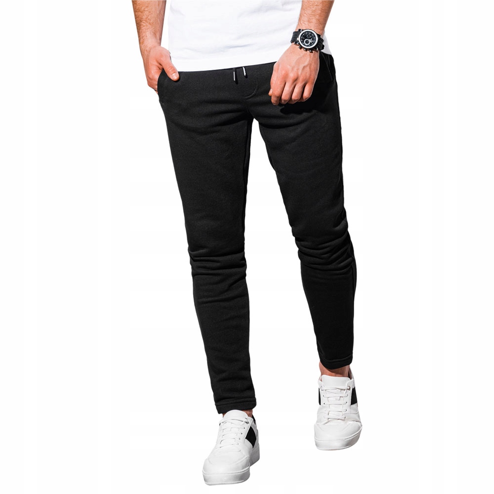 

Spodnie męskie dresowe trening P1004 czarne L