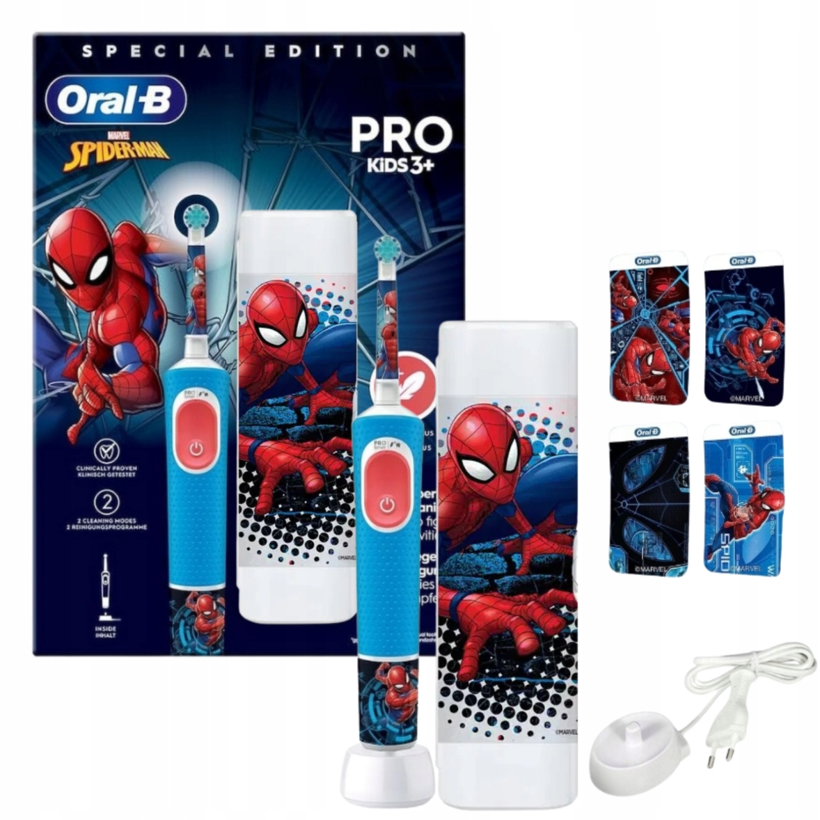 Oral-B Pro Spiderman szczoteczka elektryczna do zębów dla dzieci etui