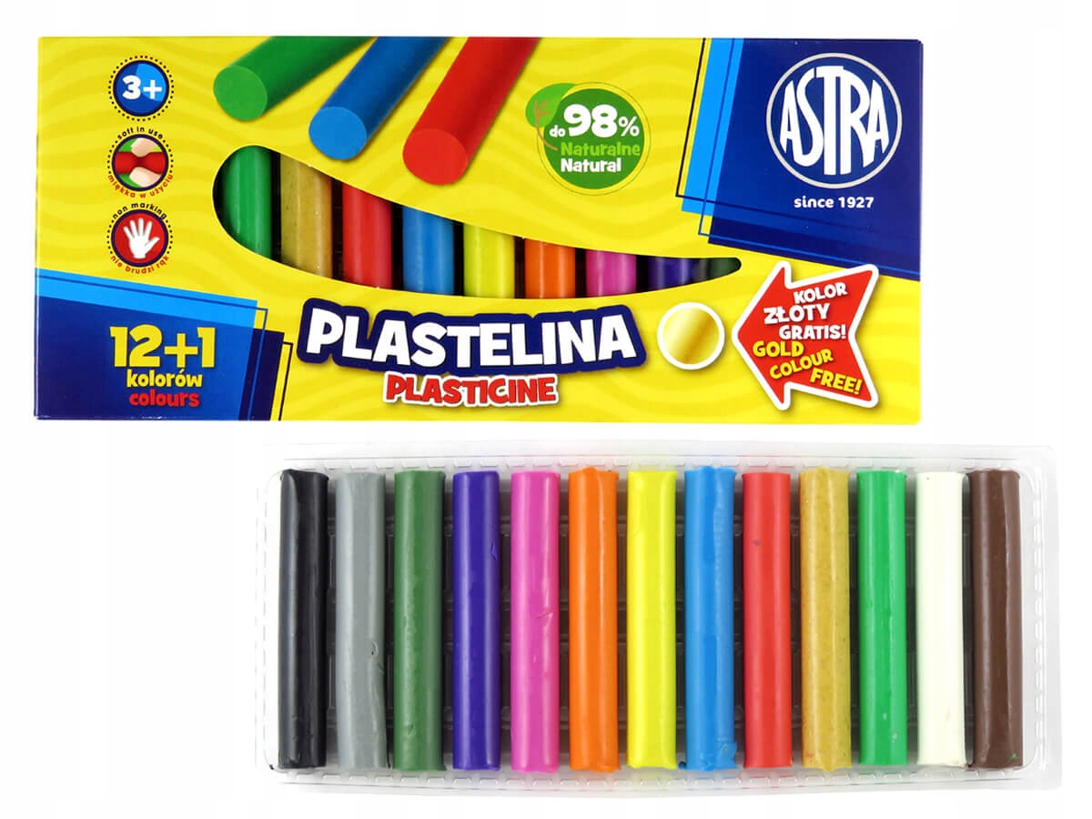 

Plastelina Astra (12 1 Złota)