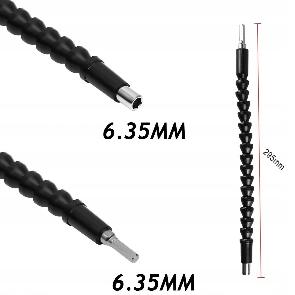PRZEDŁUŻKA ELASTYCZNA DO BITÓW WIERTARKI WKRĘTARKI GIĘTKA ELASTYCZNA DŁUGA Waga produktu z opakowaniem jednostkowym 0.077 kg