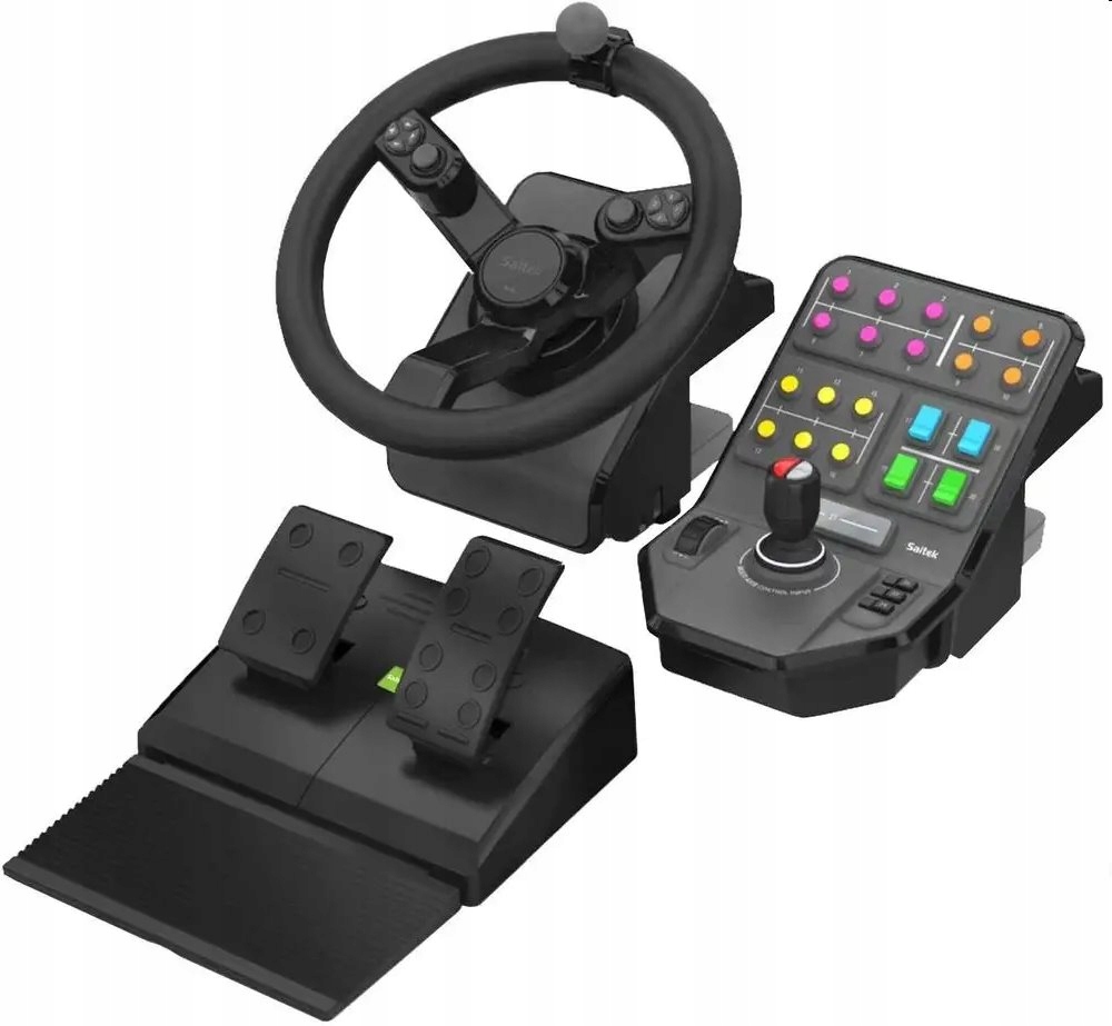 Logitech G Heavy Equipment Bundle volant, pedále a panel s ovládacími…