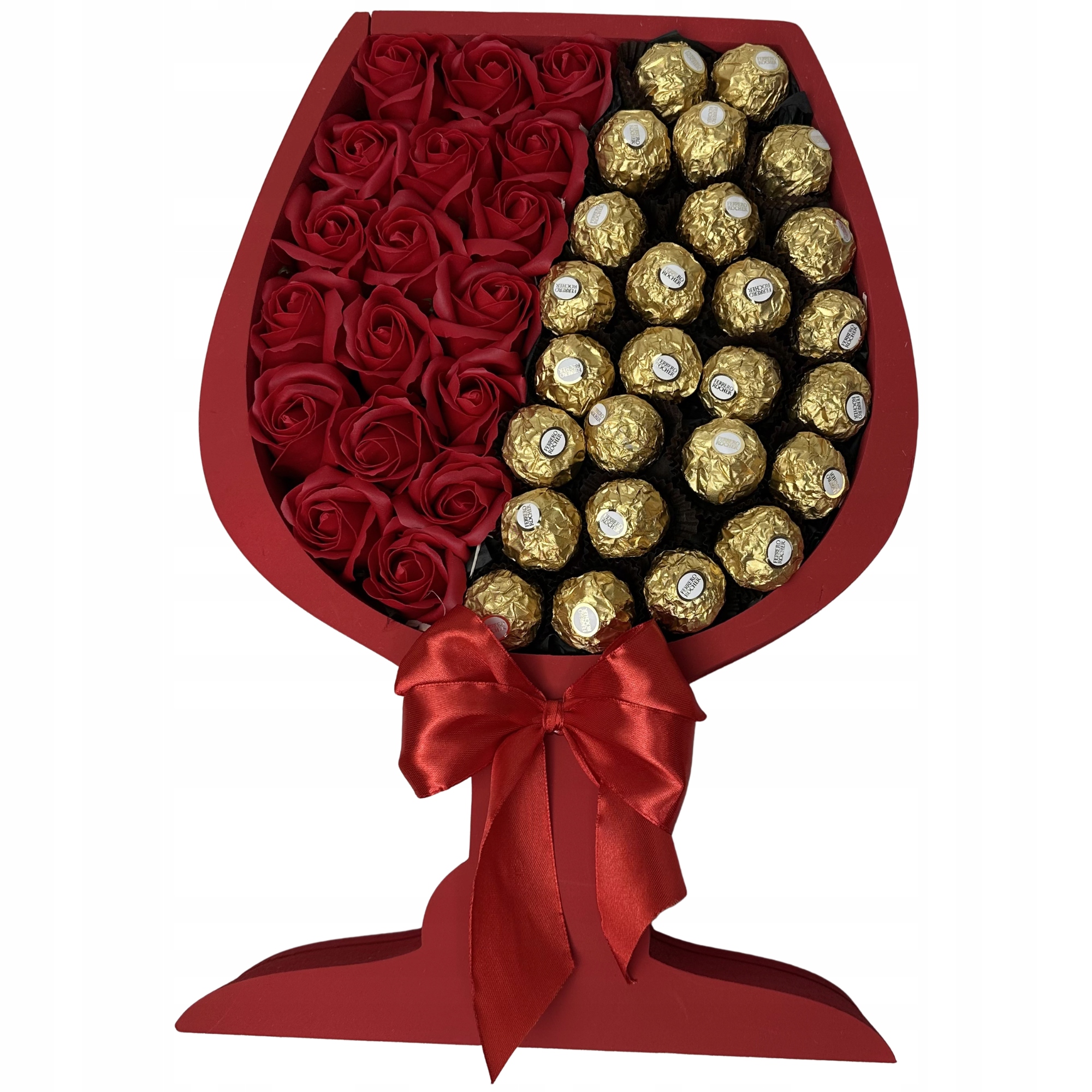 Zestaw Prezentowy Box Ferrero Kielich Ślub Rocznica Dzień Kobiet Urodziny