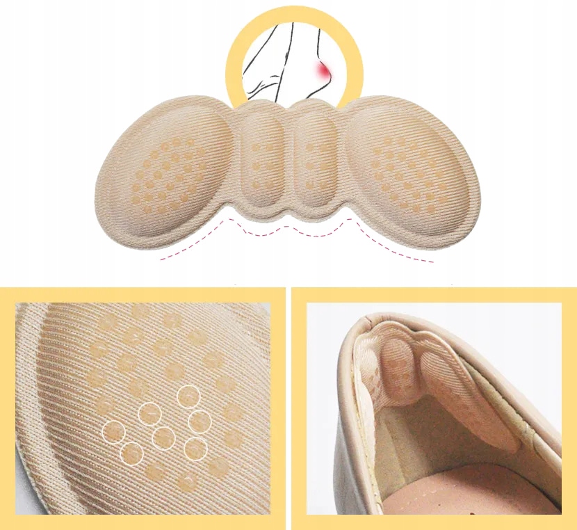 ZAPIĘTKI PIANKOWE WKLEJANE DO ZA DUŻYCH BUTÓW WKŁADKI 2SZT Rodzaj zapiętki