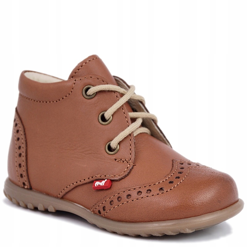 Emel buty 1437 Półbuty roczki chłopięce R 22 brąz
