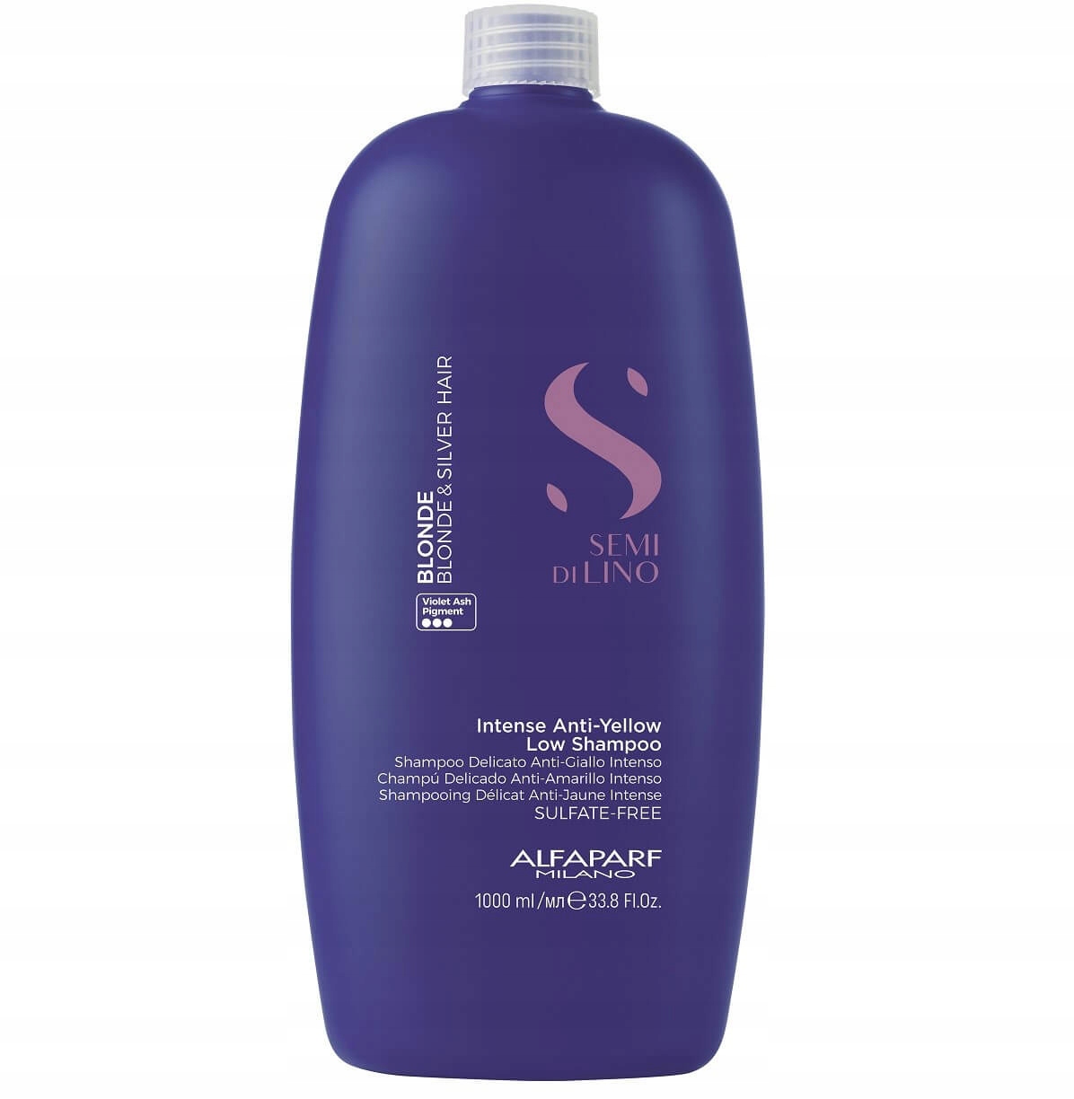 Alfaparf sdl anti-yellow Šampon fialový pro blond a šedivé vlasy 1000 ml