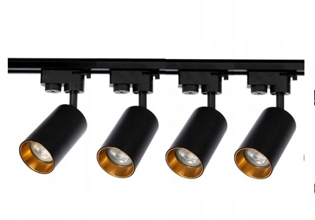 Zestaw SZYNA 4M 8 lamp CZARNO ZŁOTE 3-F 3-Fazowy