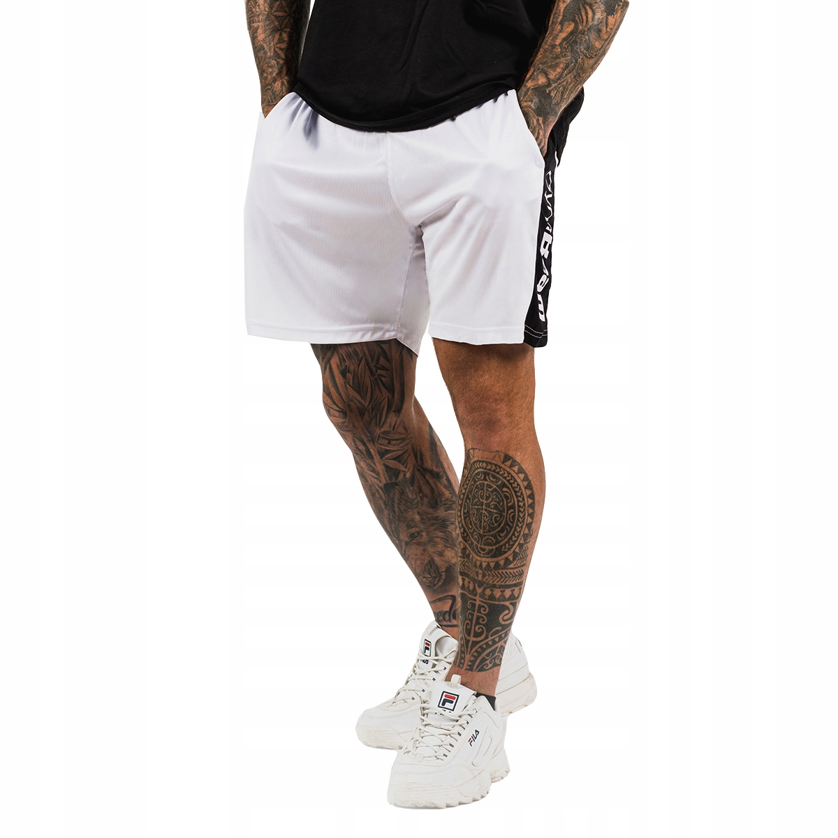 

Spodenki Sportowe Trening Fitness White GymBeam M