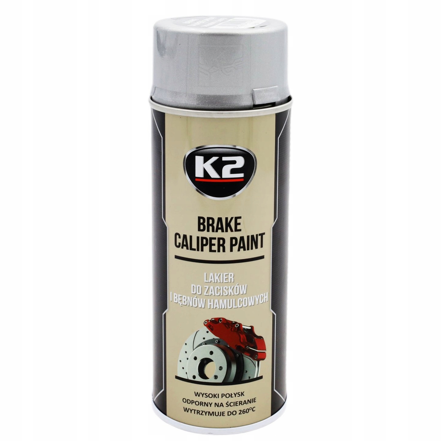 

Lakier do Zacisków K2 Brake Caliper Srebrny 400ml