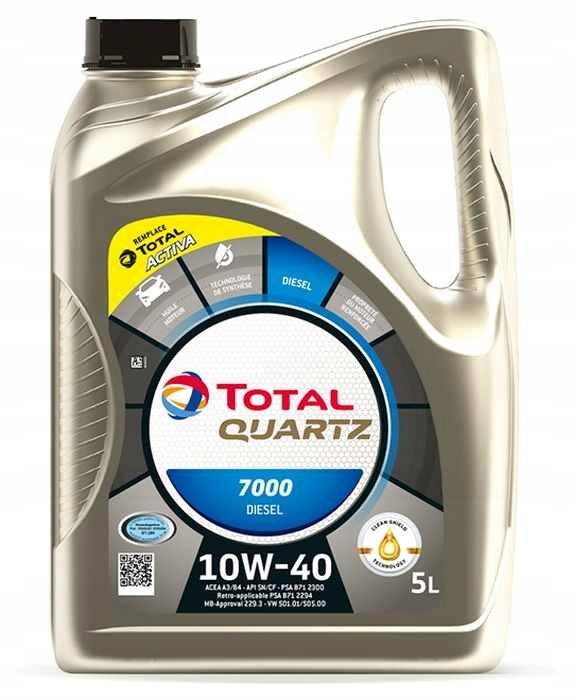 Olej Total Quartz 10W40 5L Diesel 7000