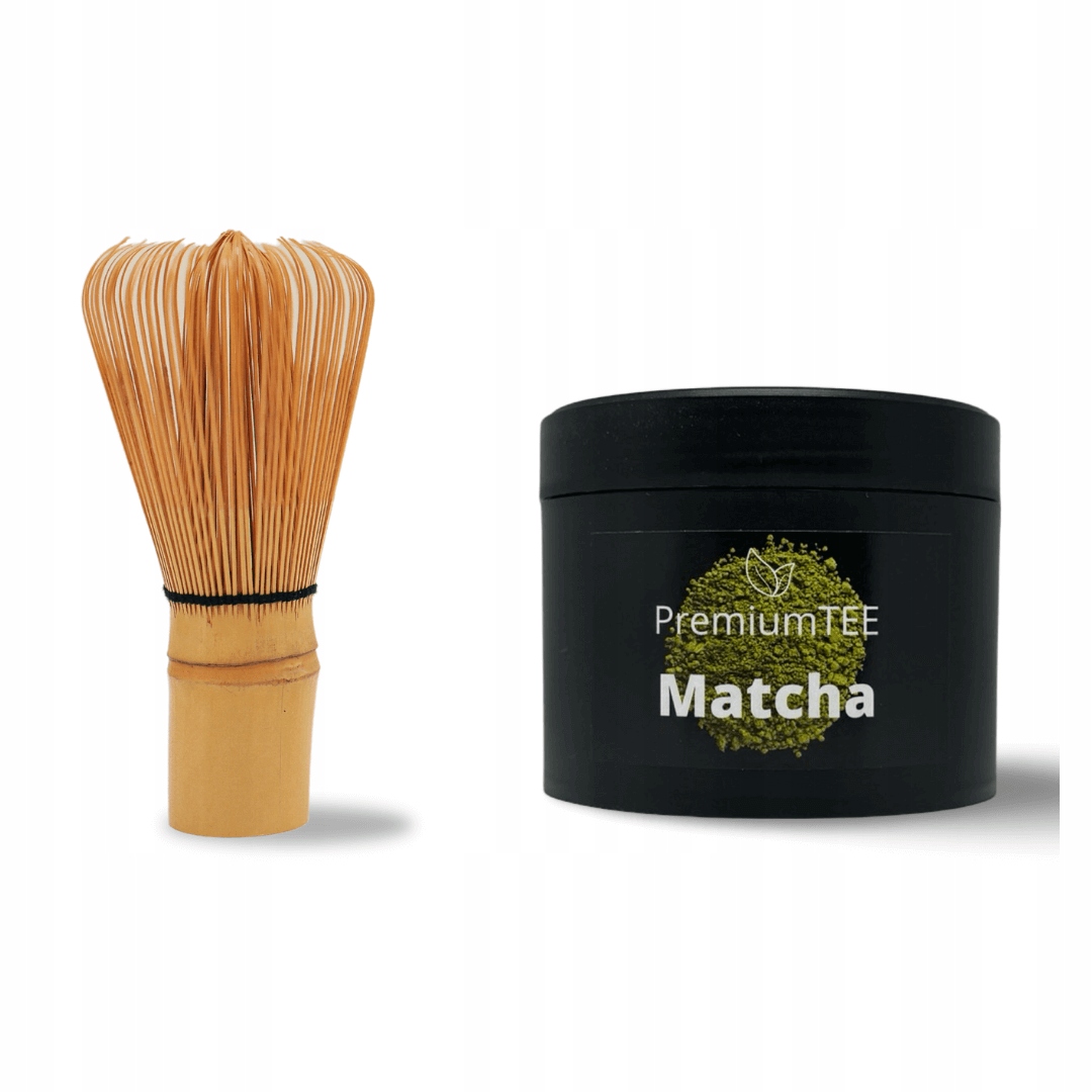 Levně Matcha set s metličkou 100g