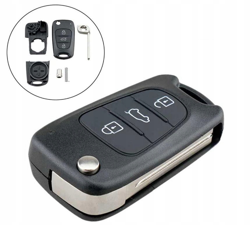 KLUCZYK PILOT OBUDOWA DO HYUNDAI i10 i20 i30 iX35 KIA CEED SPORTAGE VENGA Producent części Inny