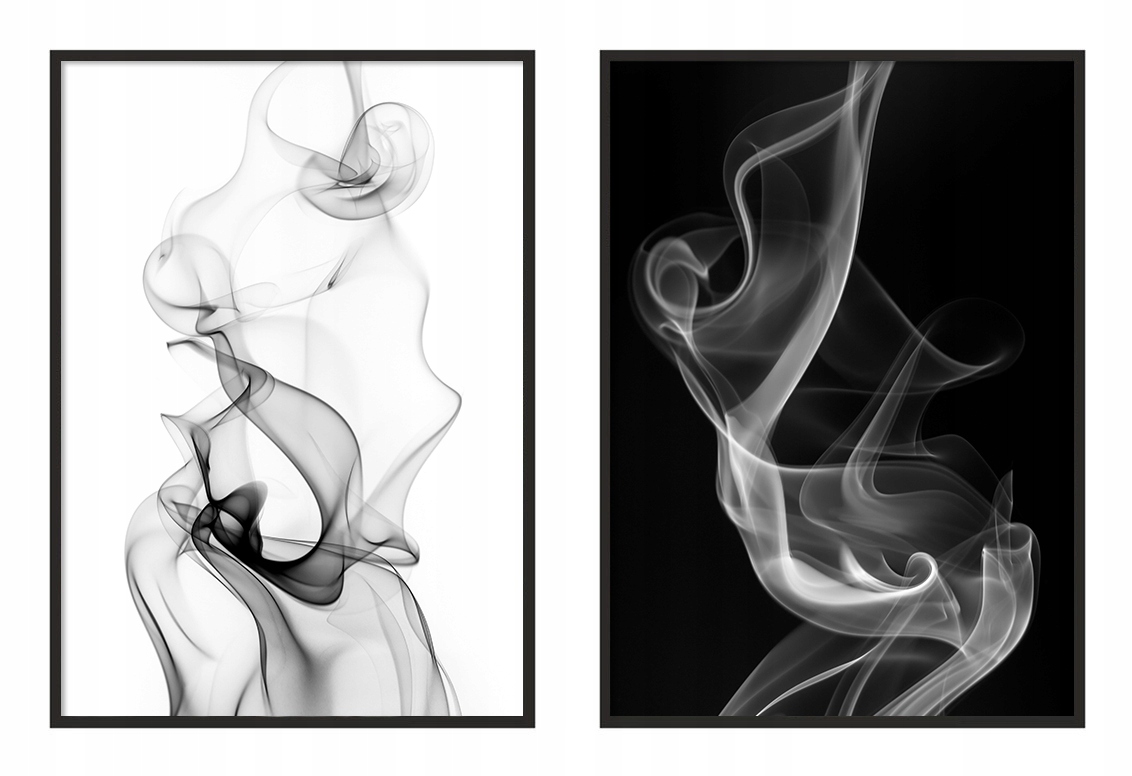 OBRAZ PLAKATY W RAMIE 53x73cm Dyptyk Abstrakt P982