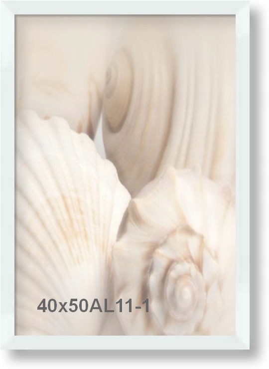 Hliníkový rám široký pro obraz, fotografii nebo plakát 40x50 cm, bílý