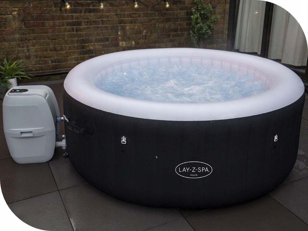 Dmuchane Ogrodowe Spa Hydromasaż Bestway Miami 4 osobowy FULL MODEL 2024 Długość 180 cm