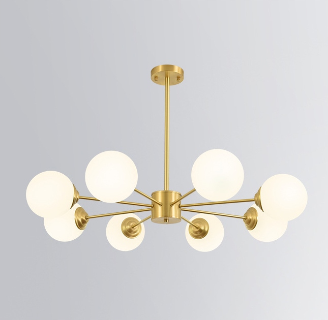 Lampa Wisząca Żyrandol Sufitowa Kule złota Nowoczesna Led E27 do Salonu