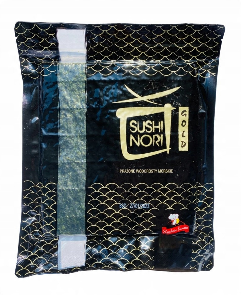 

Wodorosty Nori Gold do Sushi 100 arkuszy