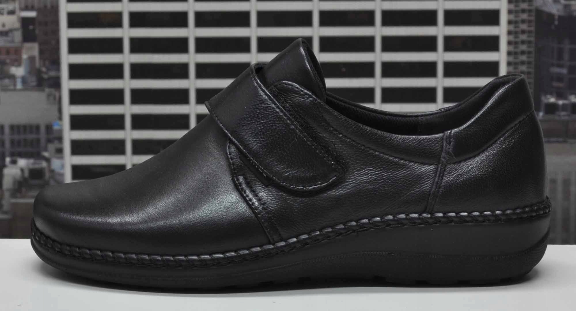 AXEL COMFORT 1461 CZARNE PÓŁBUTY R.41 Oryginalne opakowanie producenta pudełko