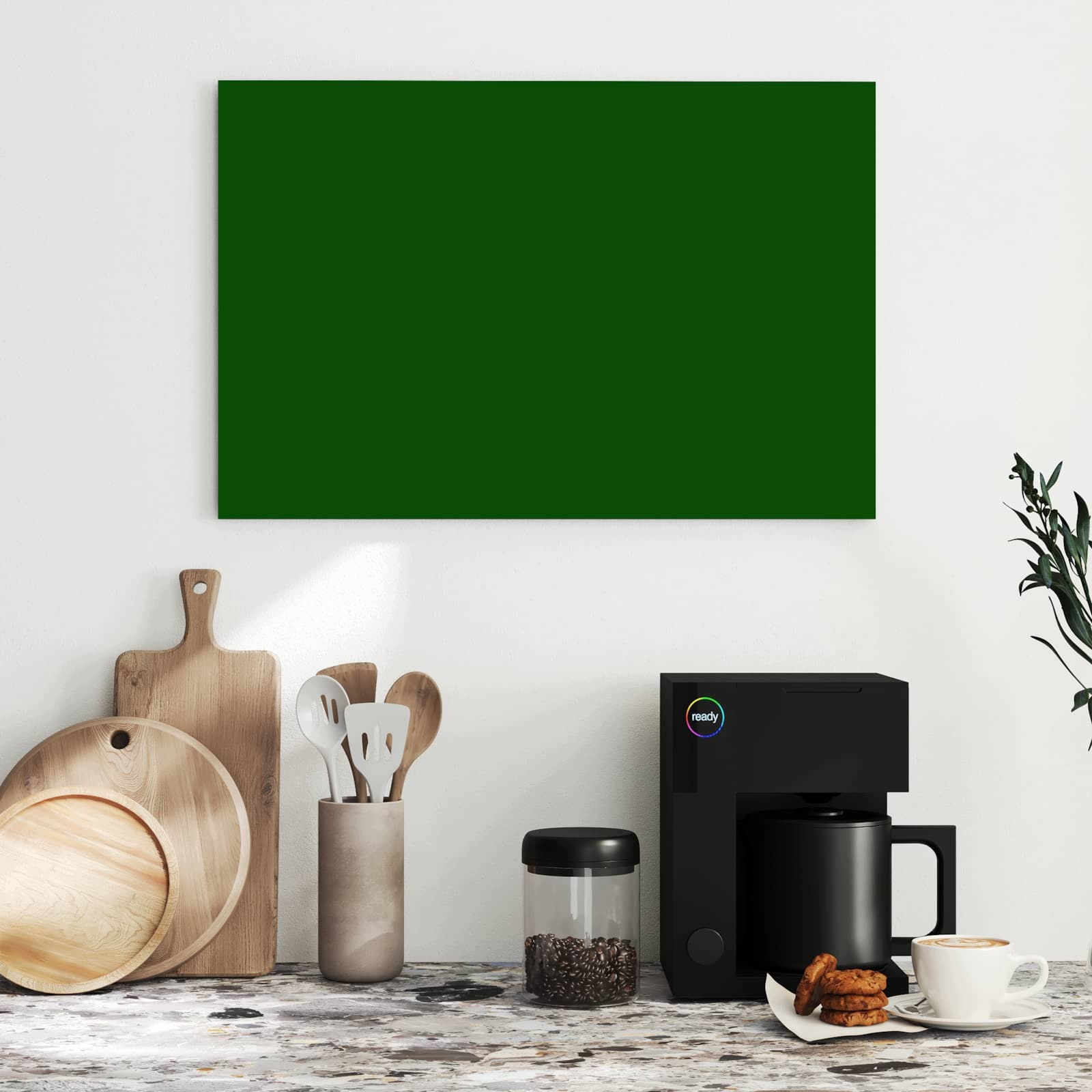 Magnetická tabule Tmavě Zelené Pozadí A 60 × 40 cm