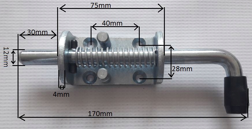 

Rygiel Sprężynowy Zasuwa Tir Naczepa Laweta