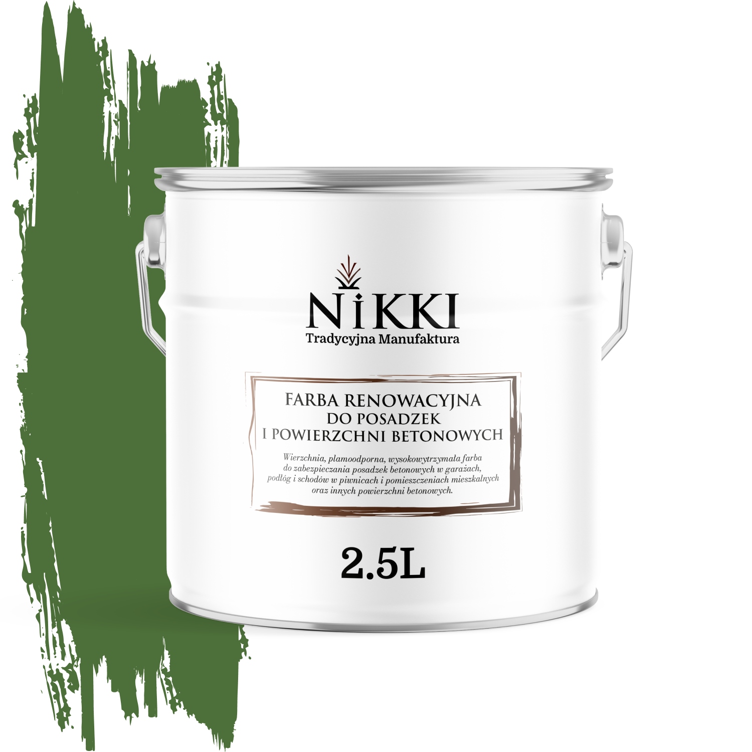 Farba Na Renováciu Betónových Podláh 2,5 L Zelená Trávnatá RAL6010 Lesk