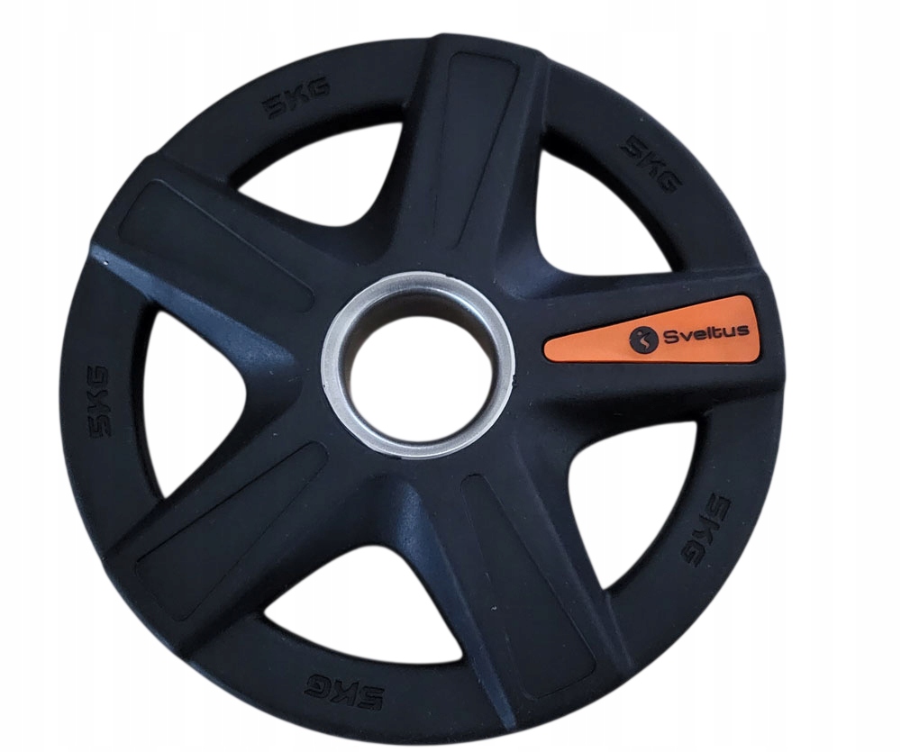 Talerz 1X5KG Obciążenie Olimpijskie Żeliwne Z Uchwytami Kierownica 50mm