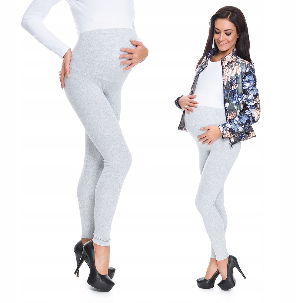 LEGGINSY CIĄŻOWE OCIEPLANE DAMSKIE Z PANELEM GETRY